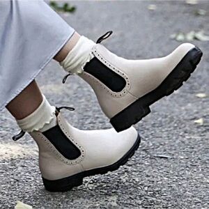 2156 High Top Chelsea Blundstone Leather Boots, Pearl, US 9.5